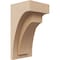 Ekena Millwork 4"W x 4"D x 8"H Wide Rivera Rough Cedar Woodgrain TimberThane Corbel, Primed Tan CORUR04X04X08RIVRCPR - alternate 1